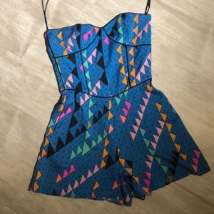 Mara Hoffman stretch silk romper size 8